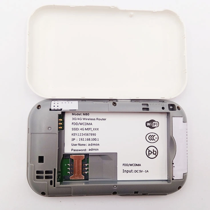 Portable 4G Lte WiFi Router with SIM Card Slot