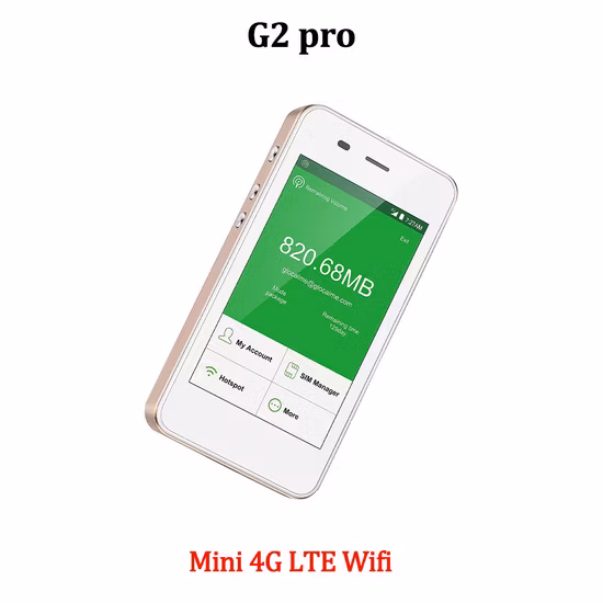 Hotspot de viagem desbloqueado G2 PRO portátil móvel sem fio Modem Mini 4G LTE WiFi Compartilhamento Simcard Roteador 7200mAh