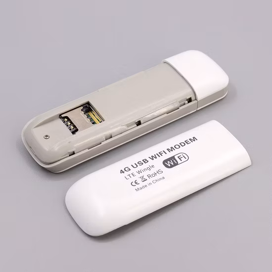 Modem portátil desbloqueado 3G 4G LTE Mini sem fio USB Dongle roteador WiFi com slot para cartão SIM